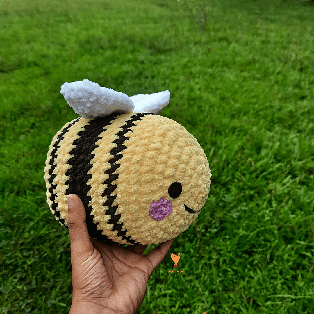 Bumble bee Plushie Crochet Handmade Bumblebee Plush Soft Toy Crochet  Honey Bee