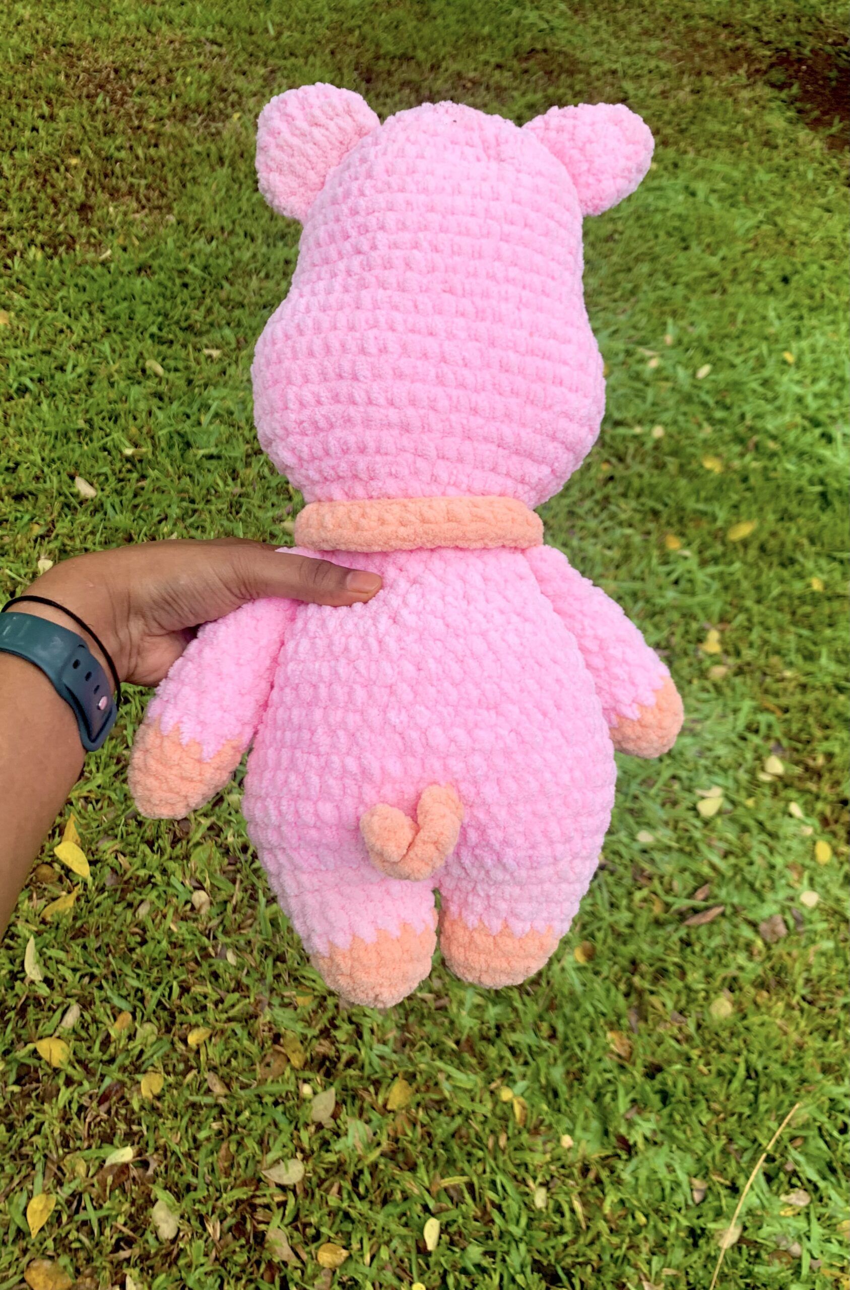 Handmade Crochet Pig Plushie - Cute Stuffed Piglet Animal Toy - Charming gifts for farm animal lovers - Image 3