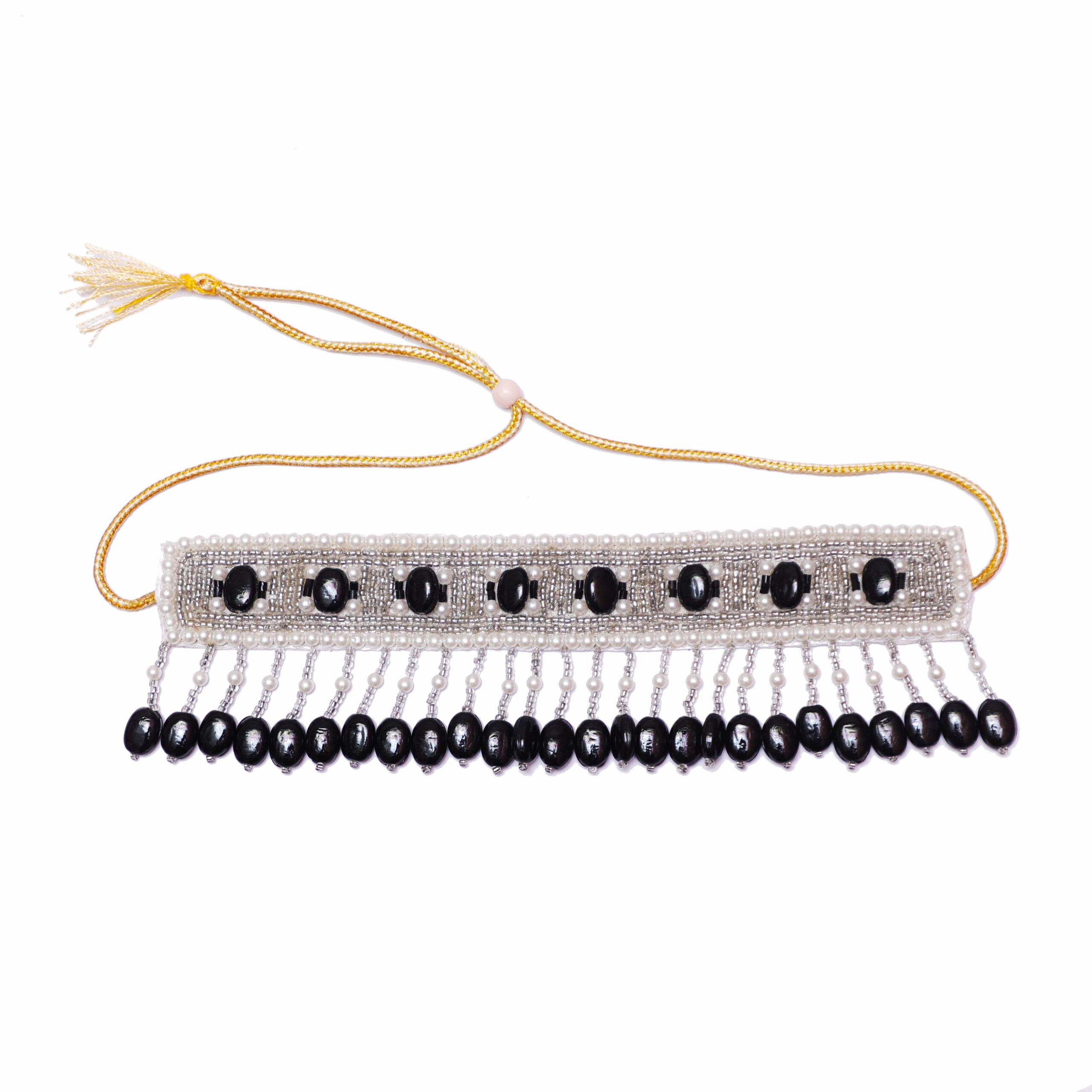 PGYG Silver And Black Handmade Designer Jewelry Set For Women And Girl CS039 - Image 2