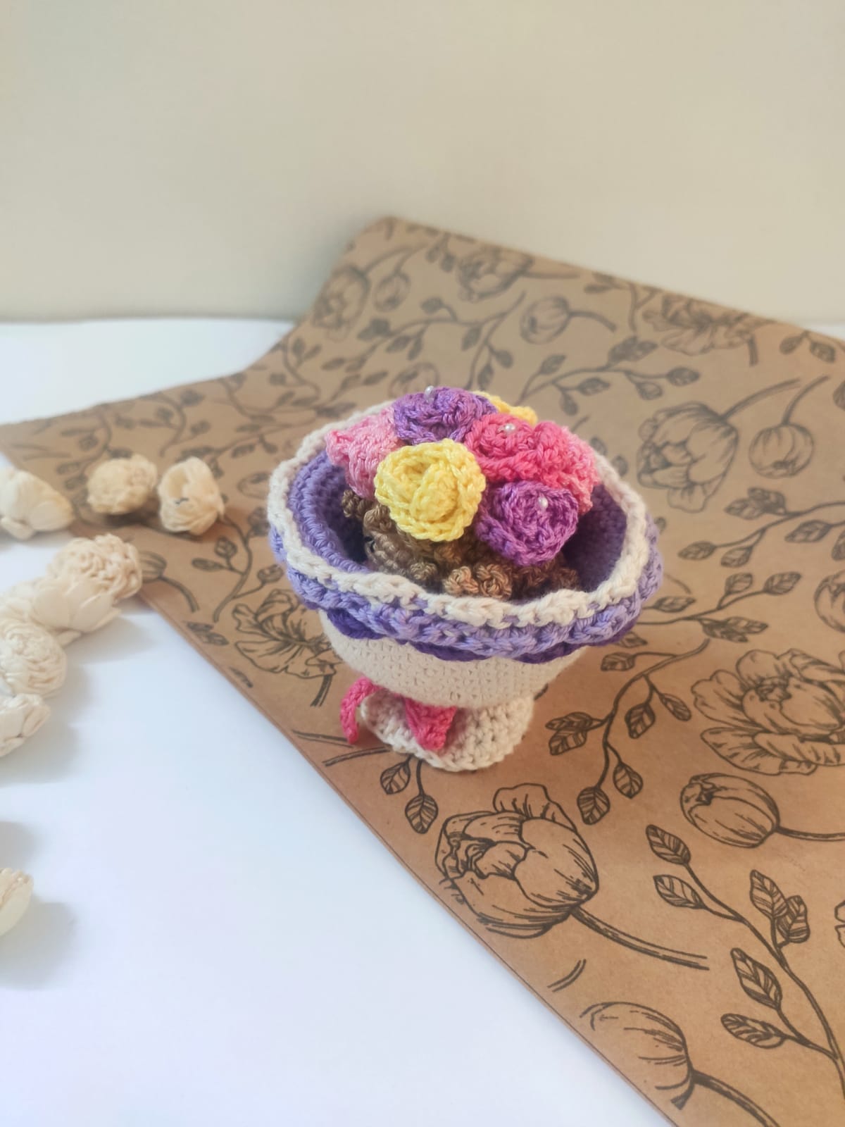 Reversible Doll Bouquet | Crochet Flower Doll | Reversible Crochet Flower Doll - Image 2