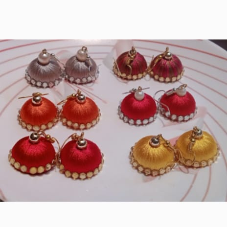 silk thread Jhumka (m)