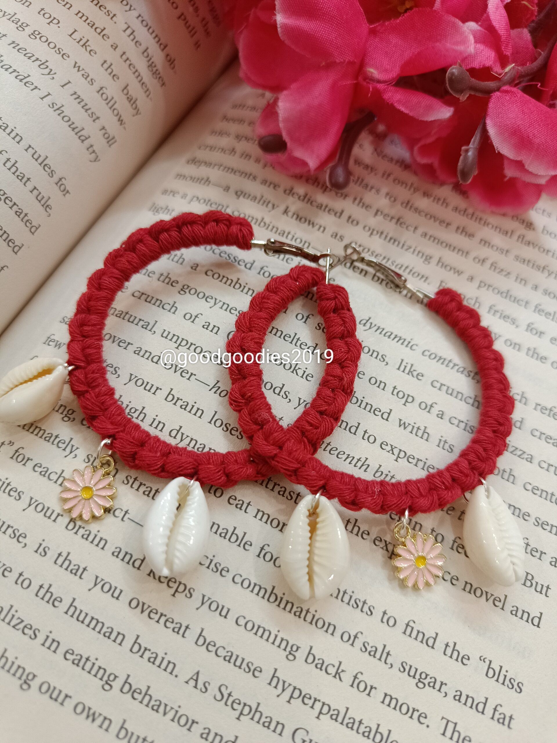 Macrame Jewellery|Round Hoops|Boho Fashion|Trendy|Festive Accessories|Handcrafted - Image 5