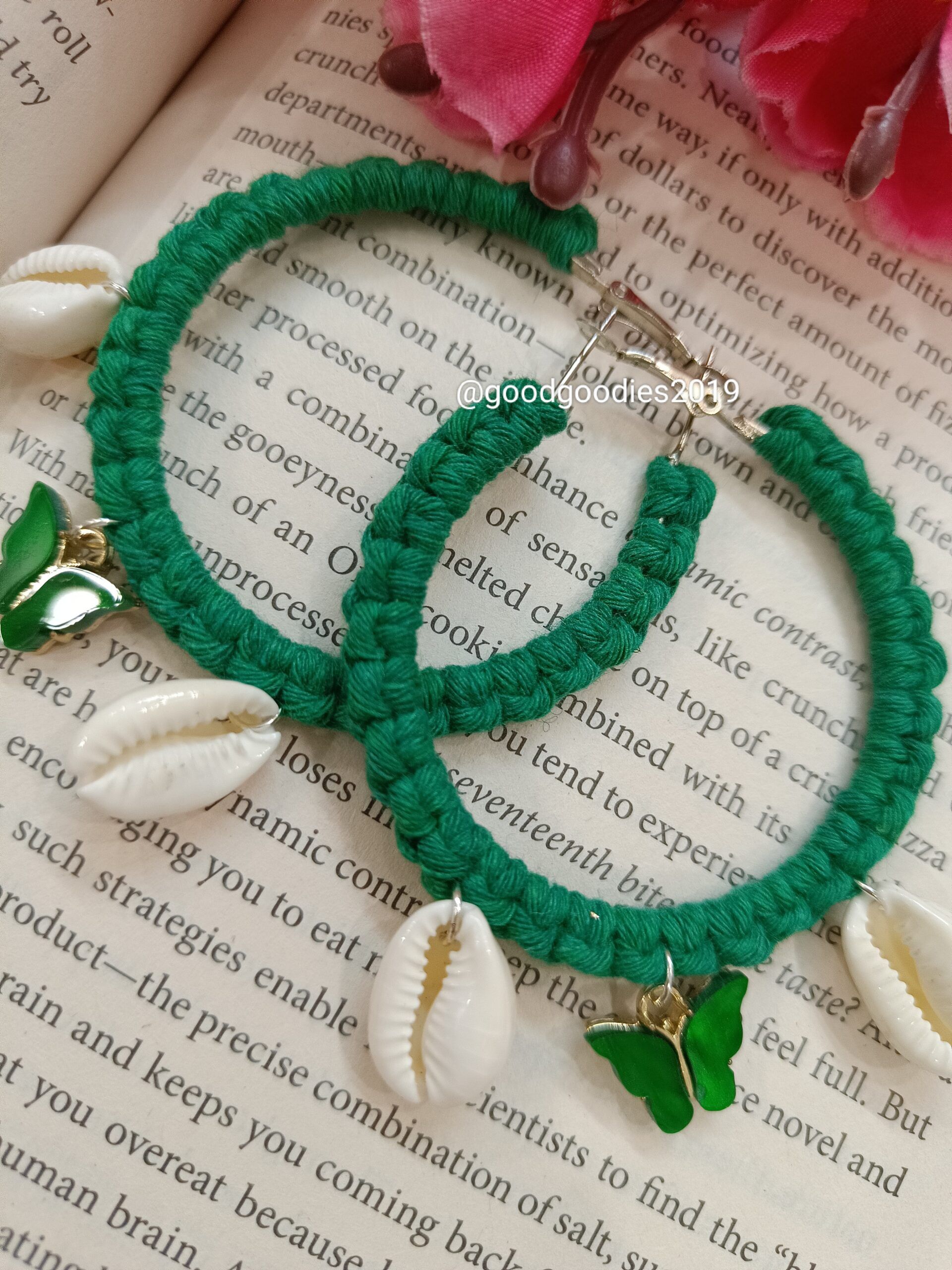 Macrame Jewellery|Round Hoops|Boho Fashion|Trendy|Festive Accessories|Handcrafted - Image 6