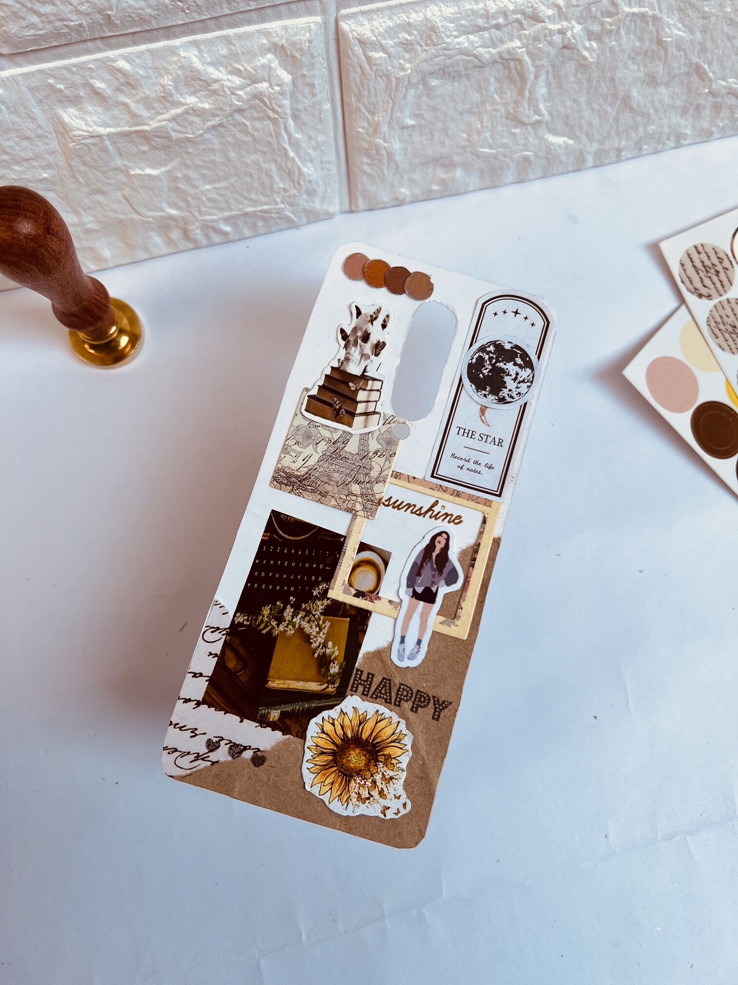 Phone cover design handmade | Custom phone cover | trending mobile cover | unique mobile cover | Aesthetic Phone cover | handmade mobile cover - Image 5