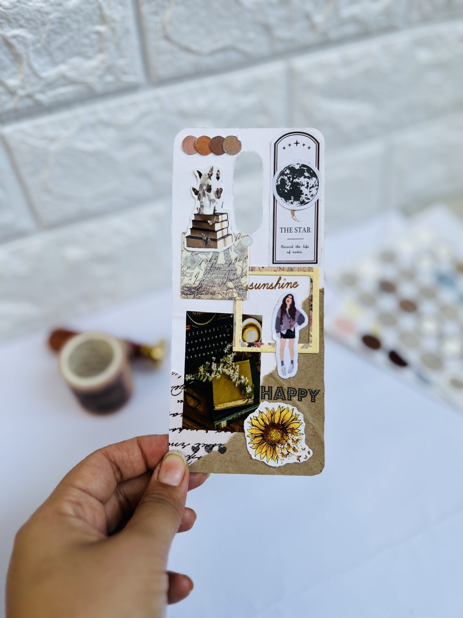 Phone cover design handmade | Custom phone cover | trending mobile cover | unique mobile cover | Aesthetic Phone cover | handmade mobile cover - Image 6