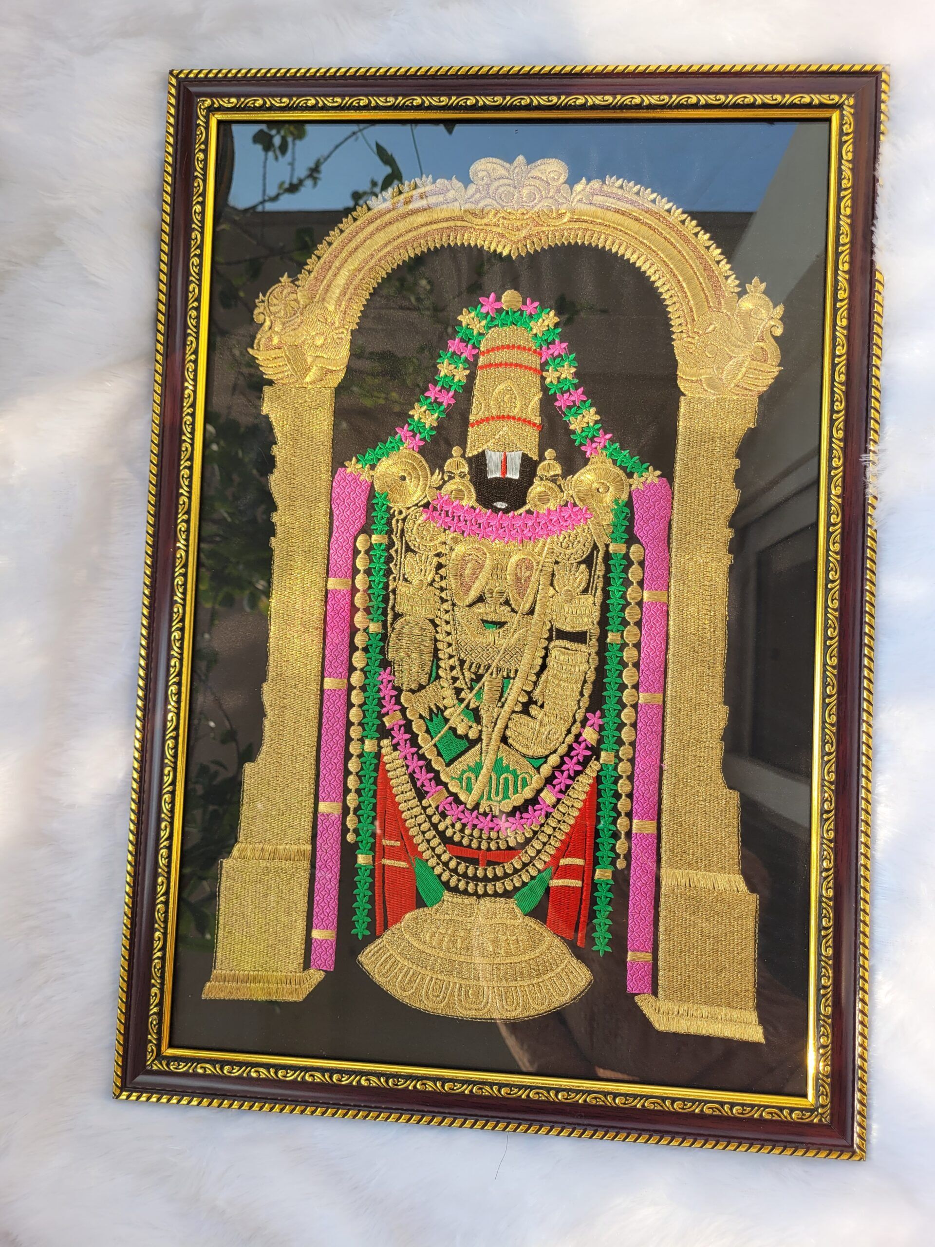 Venkateswara Embroidery photo frame