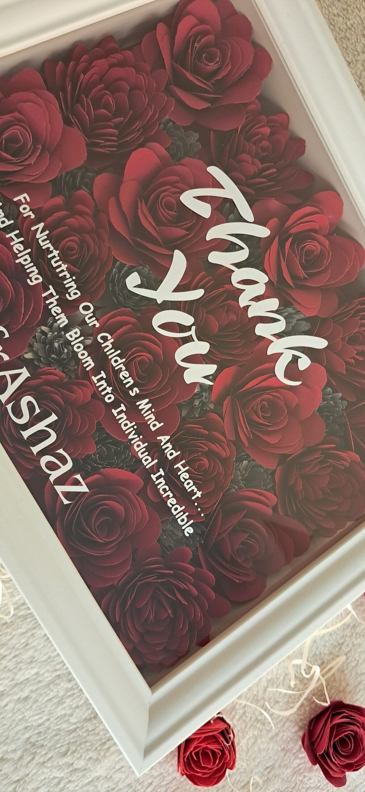 Thank you Gift | Thank you Teacher | Personalized Thank you frame - Image 4