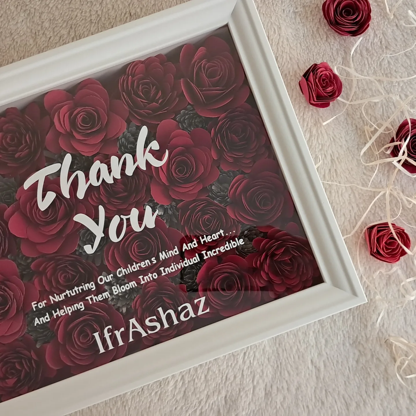 Thank you Gift | Thank you Teacher | Personalized Thank you frame - Image 3