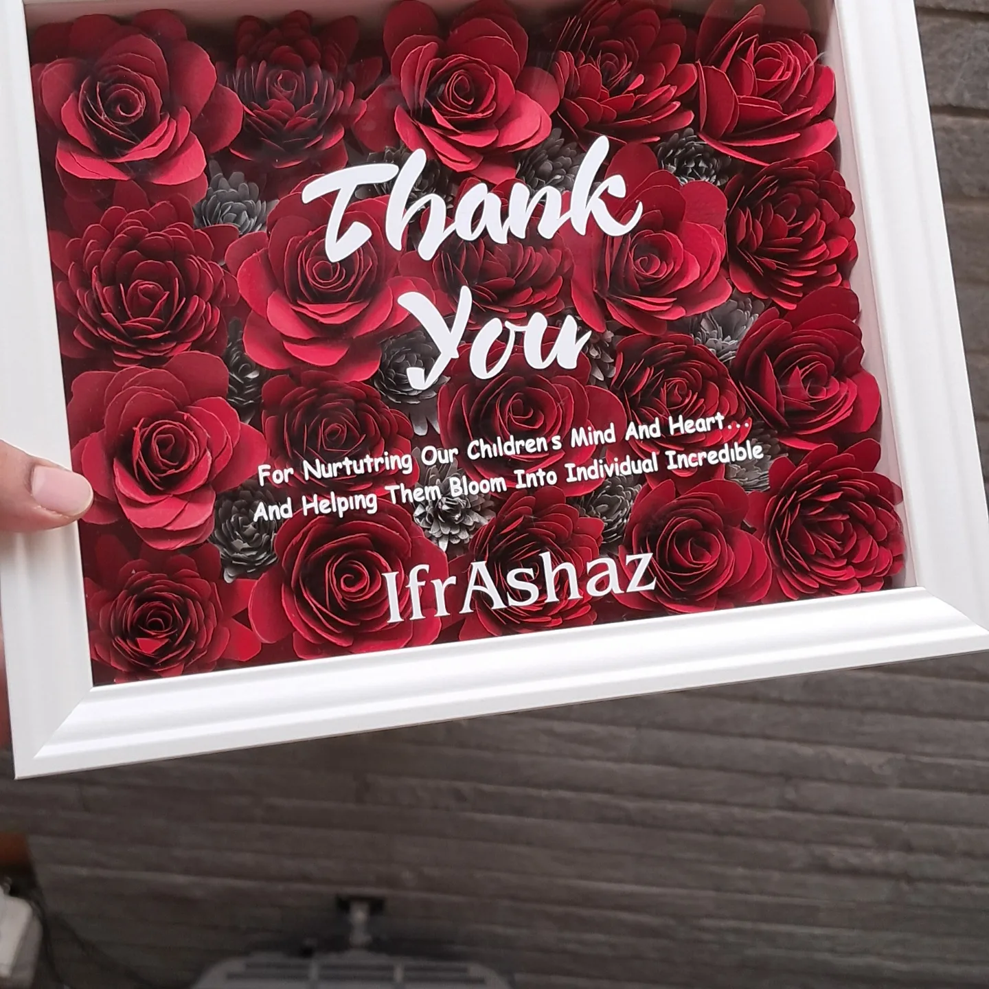 Thank you Gift | Thank you Teacher | Personalized Thank you frame