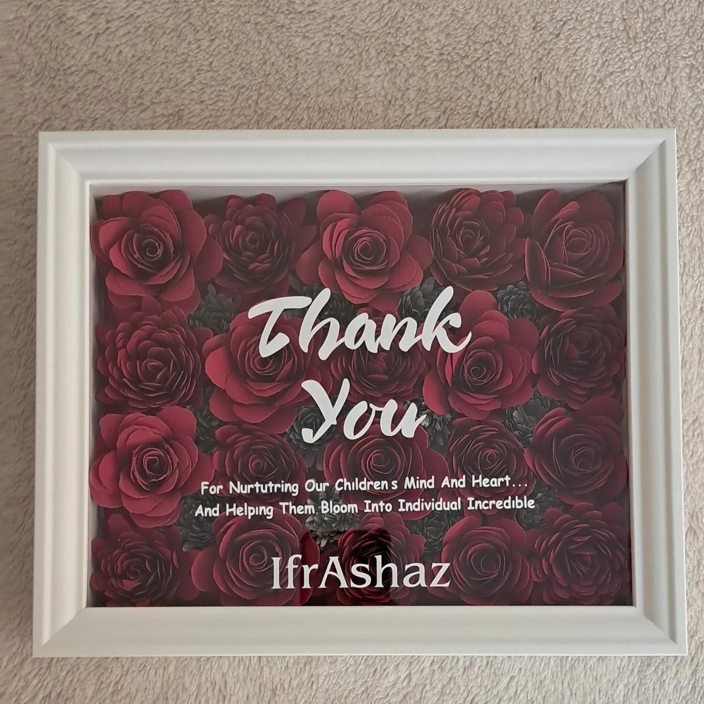 Thank you Gift | Thank you Teacher | Personalized Thank you frame - Image 2