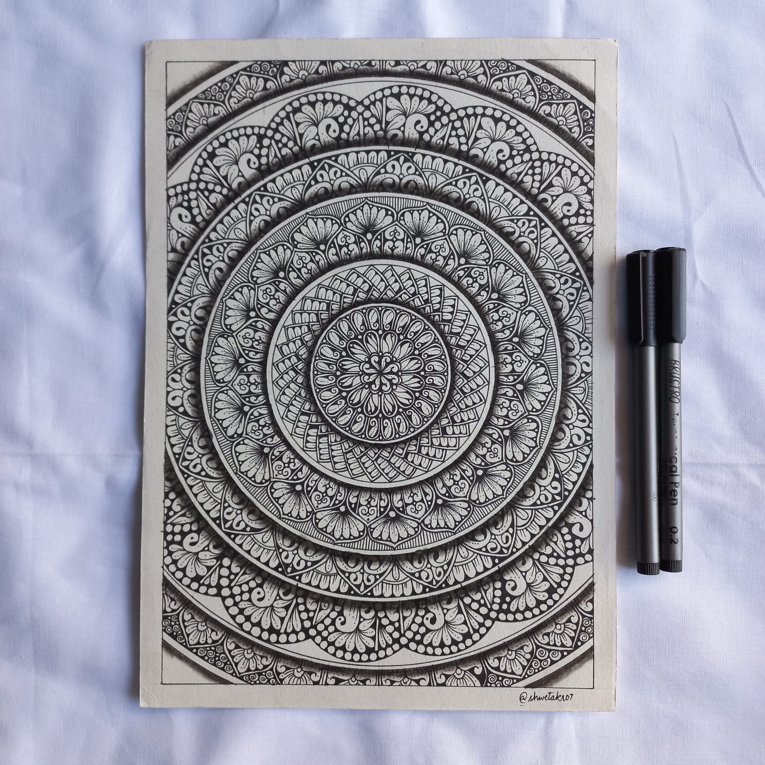 Layers of Mandala Art (Size A4) | Mandala Wall Art | Mandala Wall Decor - Image 2
