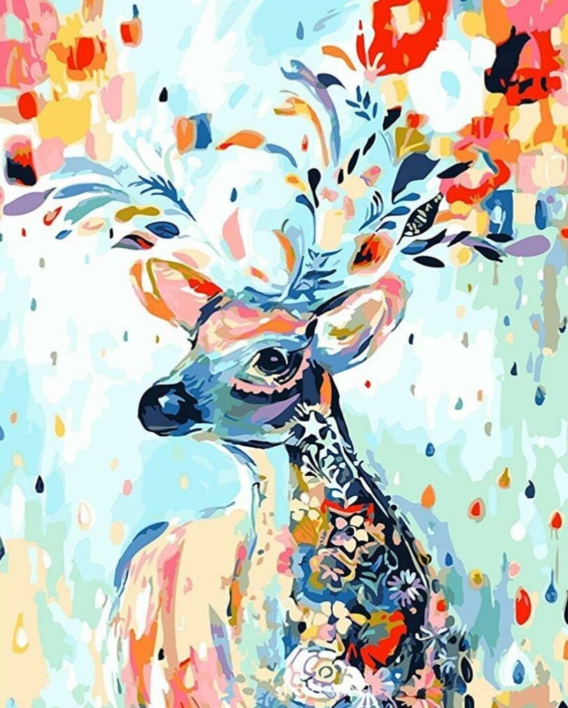 Beautiful deer acrylic wall painting| home decor | Wall Decor - Image 2