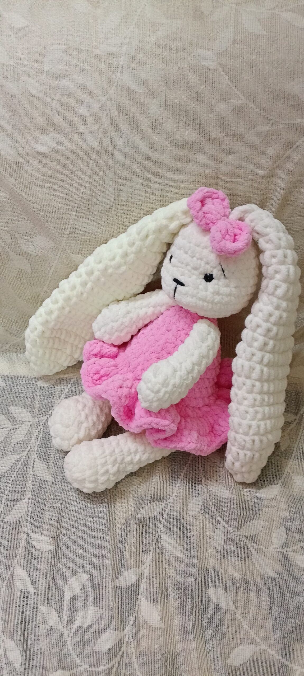 Crochet long ear bunny / Crochet handmade plushie rabbit with long ears