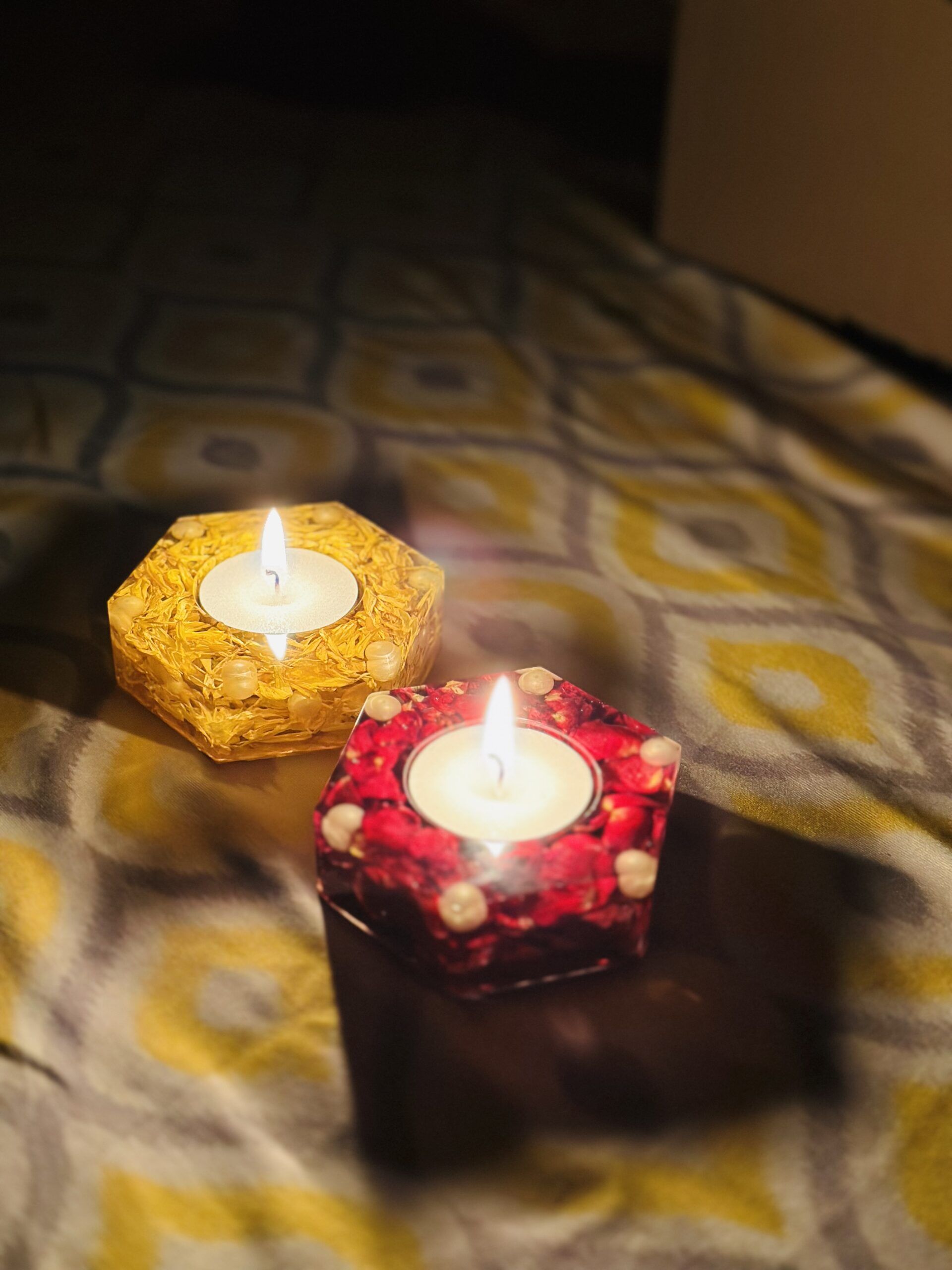 Resin Candle Holder for Home Decor