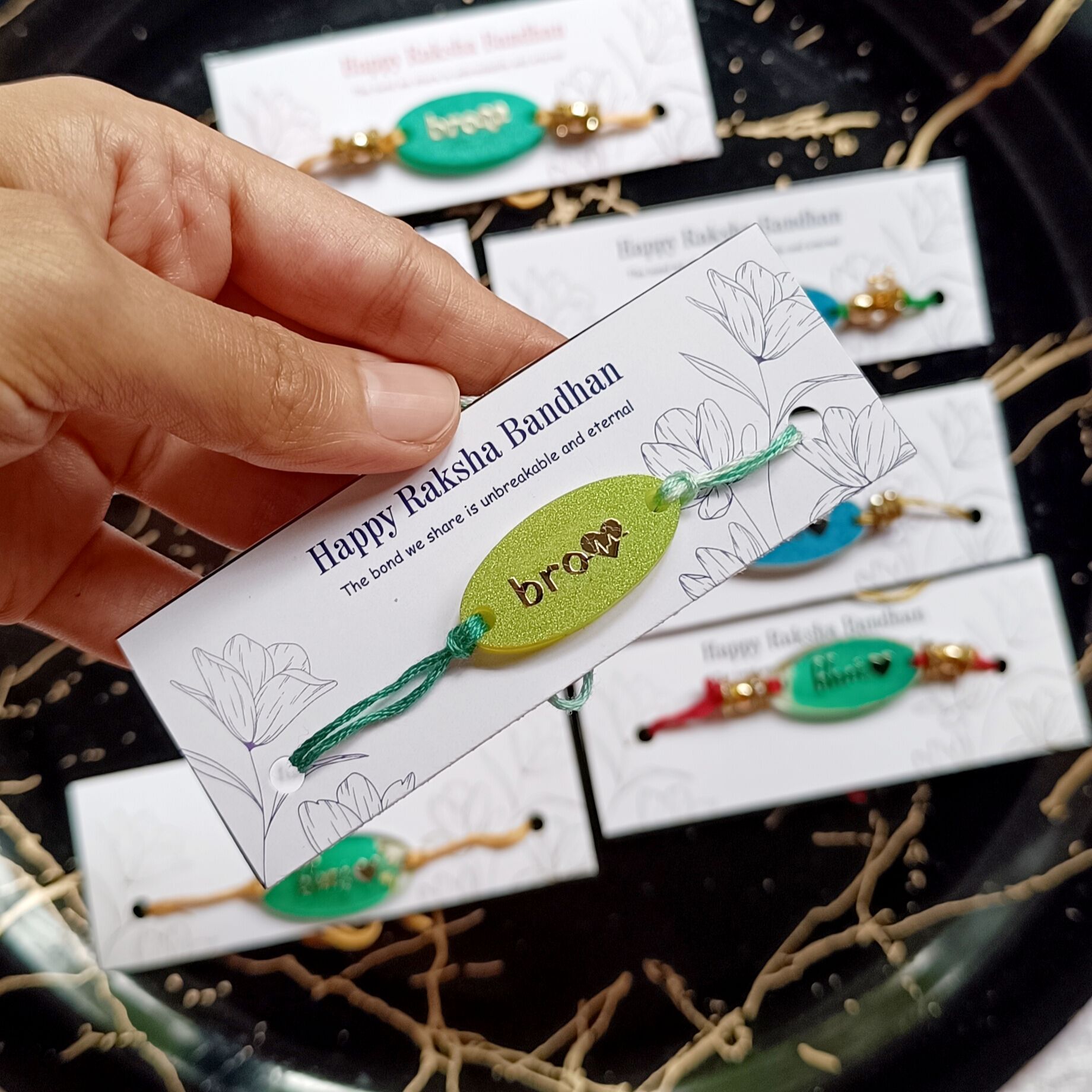 Set Of 4 Rakhi For Big Brother |Rakshabandhan - Image 3