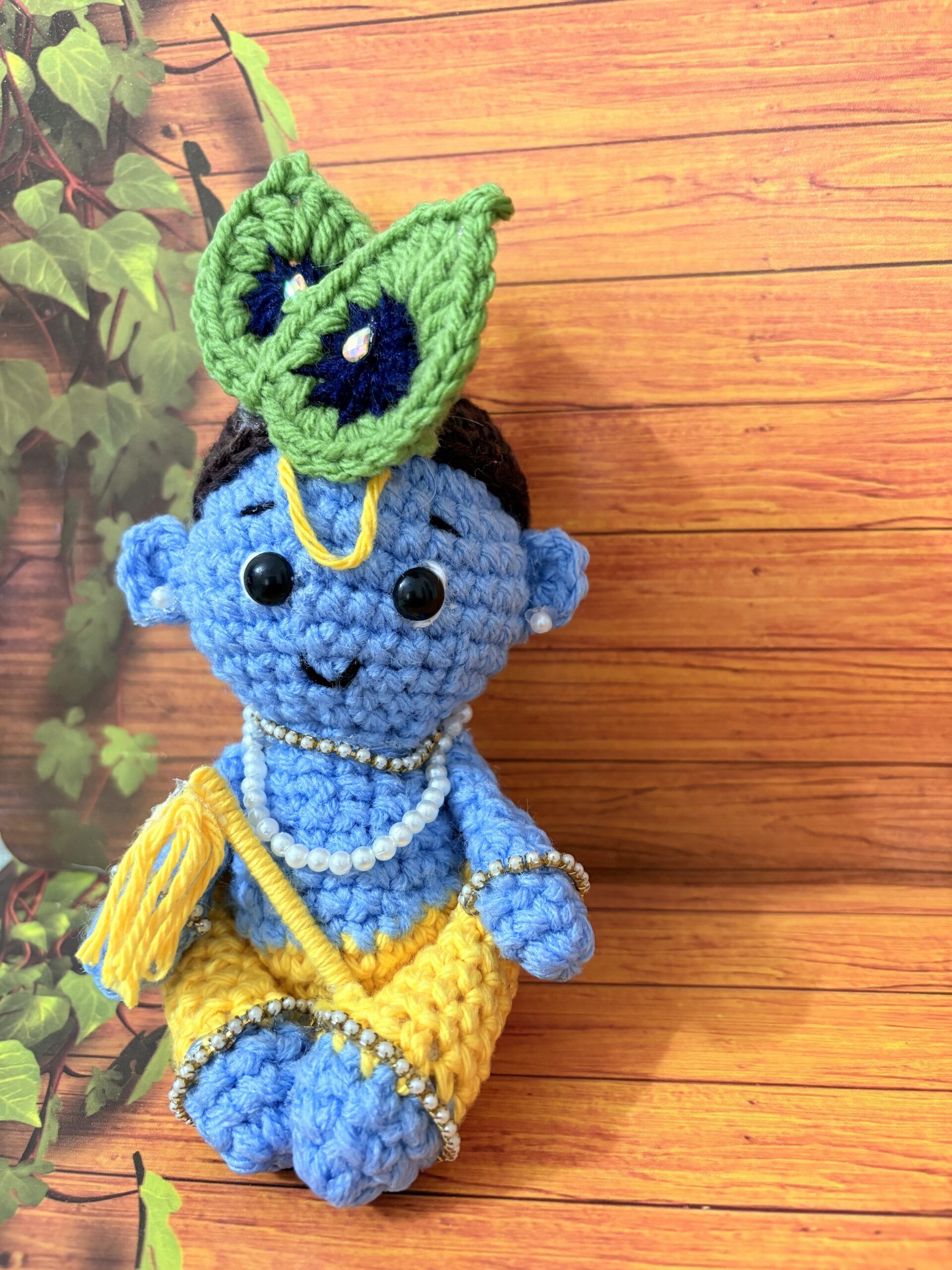 Crochet cute Krishna doll | Baby Krishna Doll | Krishna Plush Toy - Image 4