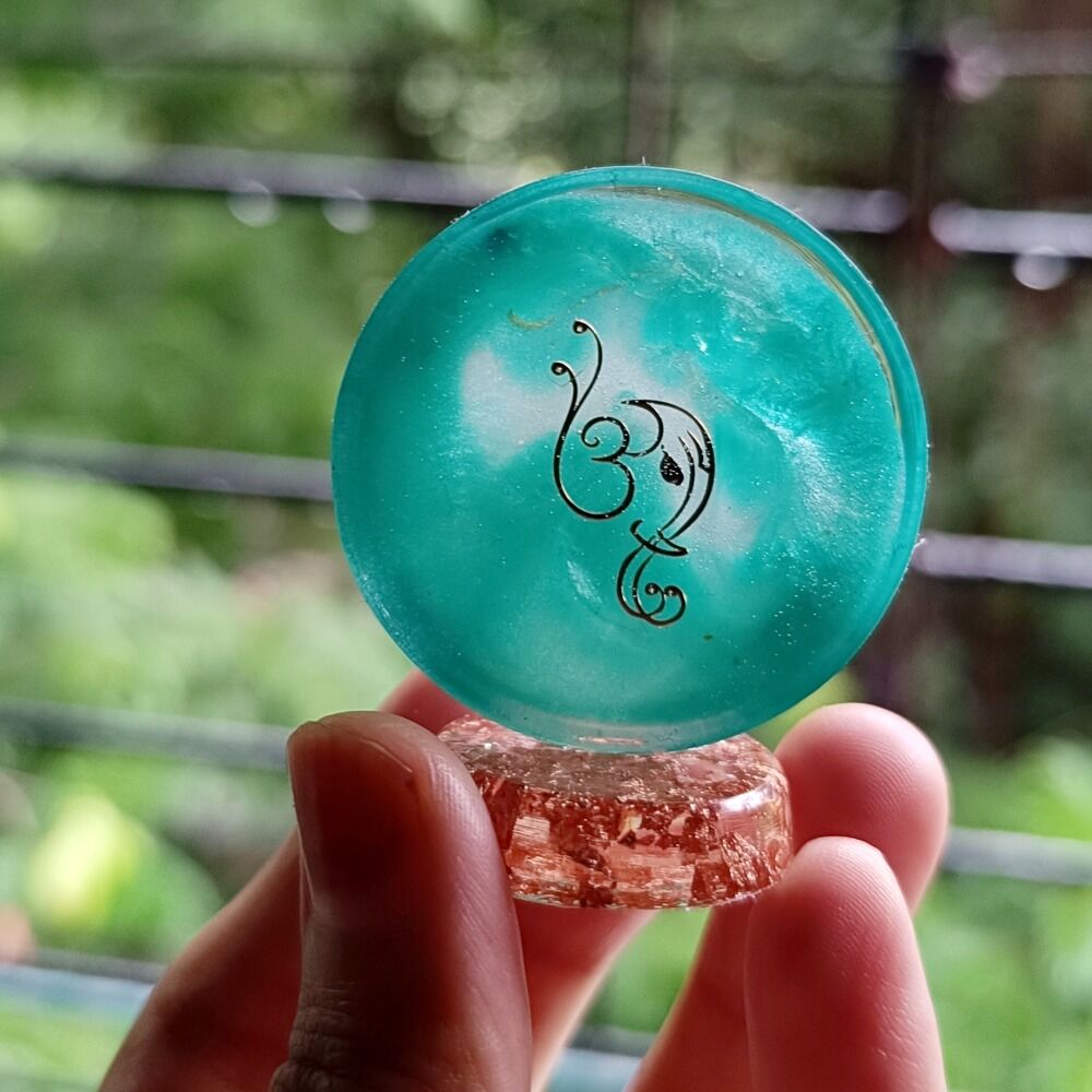 Resin Car Dashboard Diwali Gift Ideas Mini Ganpati Stand For Mandir Decor